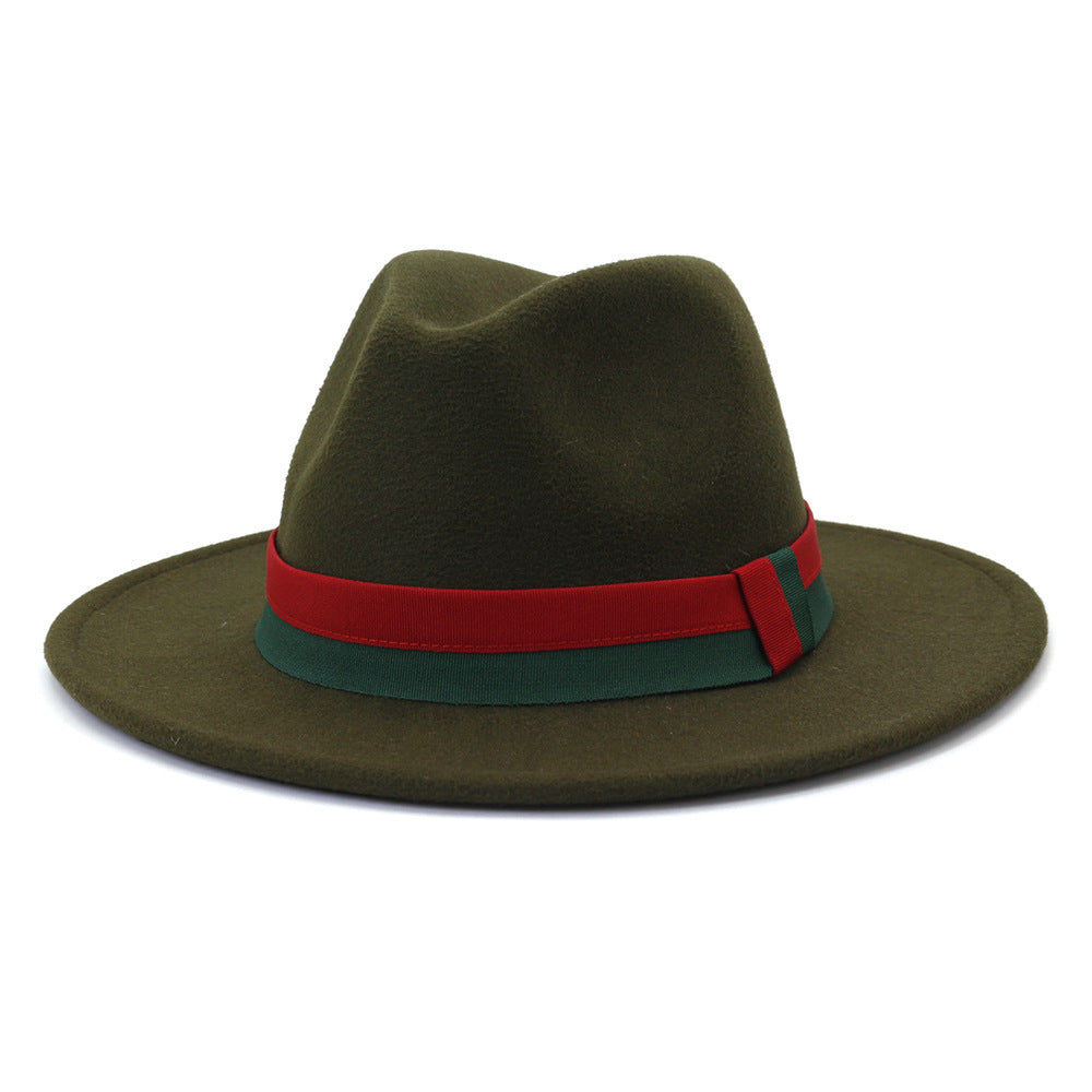 Big Brim British Style Woolen Jazz Top Hat