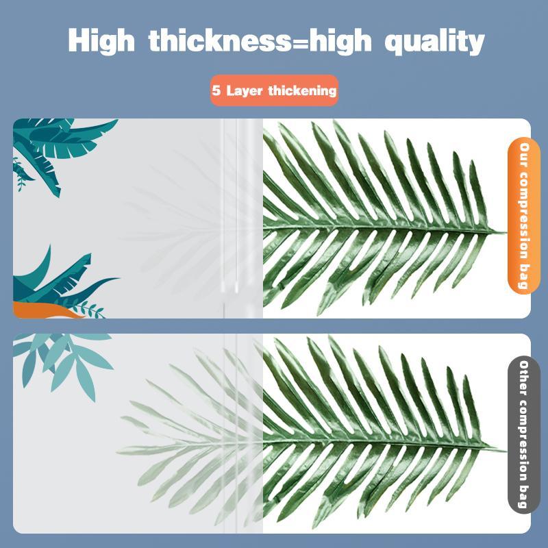 10 Transparent Vacuum Storage Bags, 4 Large Bags, 4 Medium Bags, 2 Small Bags With Pump, Reusable And Environmentally Friendly Storage, Compressed Clothing And Bedding, Dust And Moisture Proof