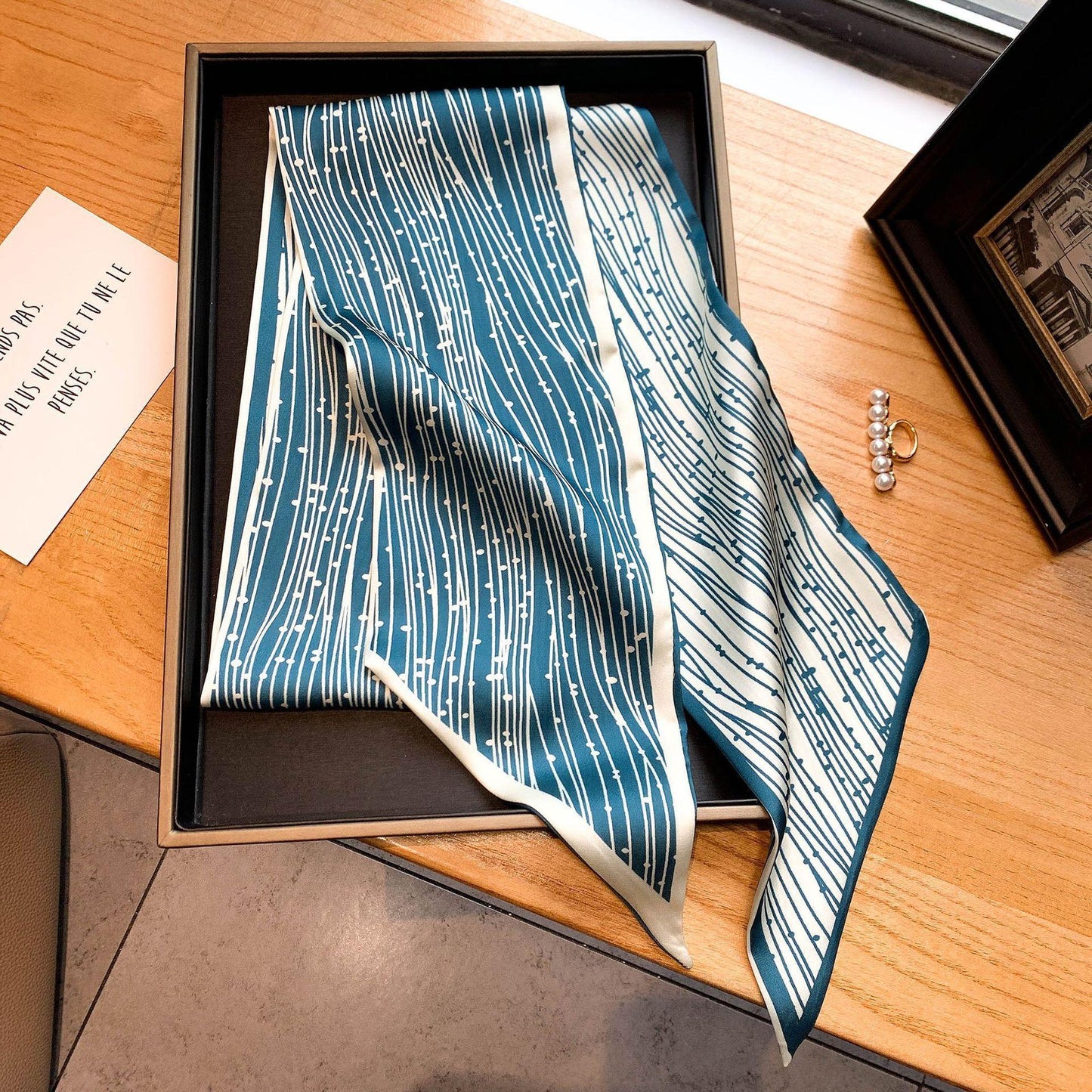 Simple Warm Scarf Hair Band Thin And Narrow Ribbon