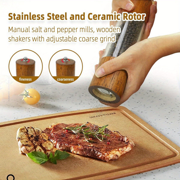 2 Pieces Of Advanced Acrylic Salt And Pepper Grinder Set, Prohibited From Sale On Walmart Platform