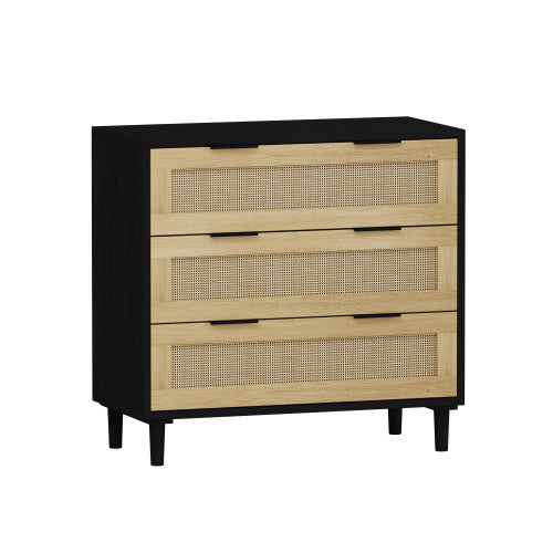 3 Drawers Rattan Storage Cabinet Rattan Drawer