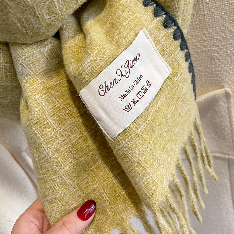 Double Sided Cashmere Thickened Student Neck