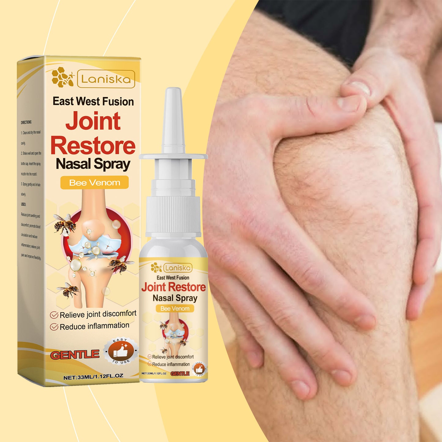 Laniska Herbal Joint Nasal Spray Relieves Joint Discomfort And Improves Flexibility And Comfort Care Spray