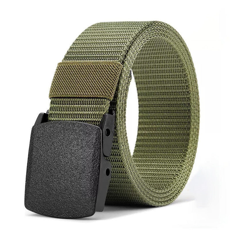 Nylon Tactical Belt Men's And Women's Same Outdoor Metal-free Canvas