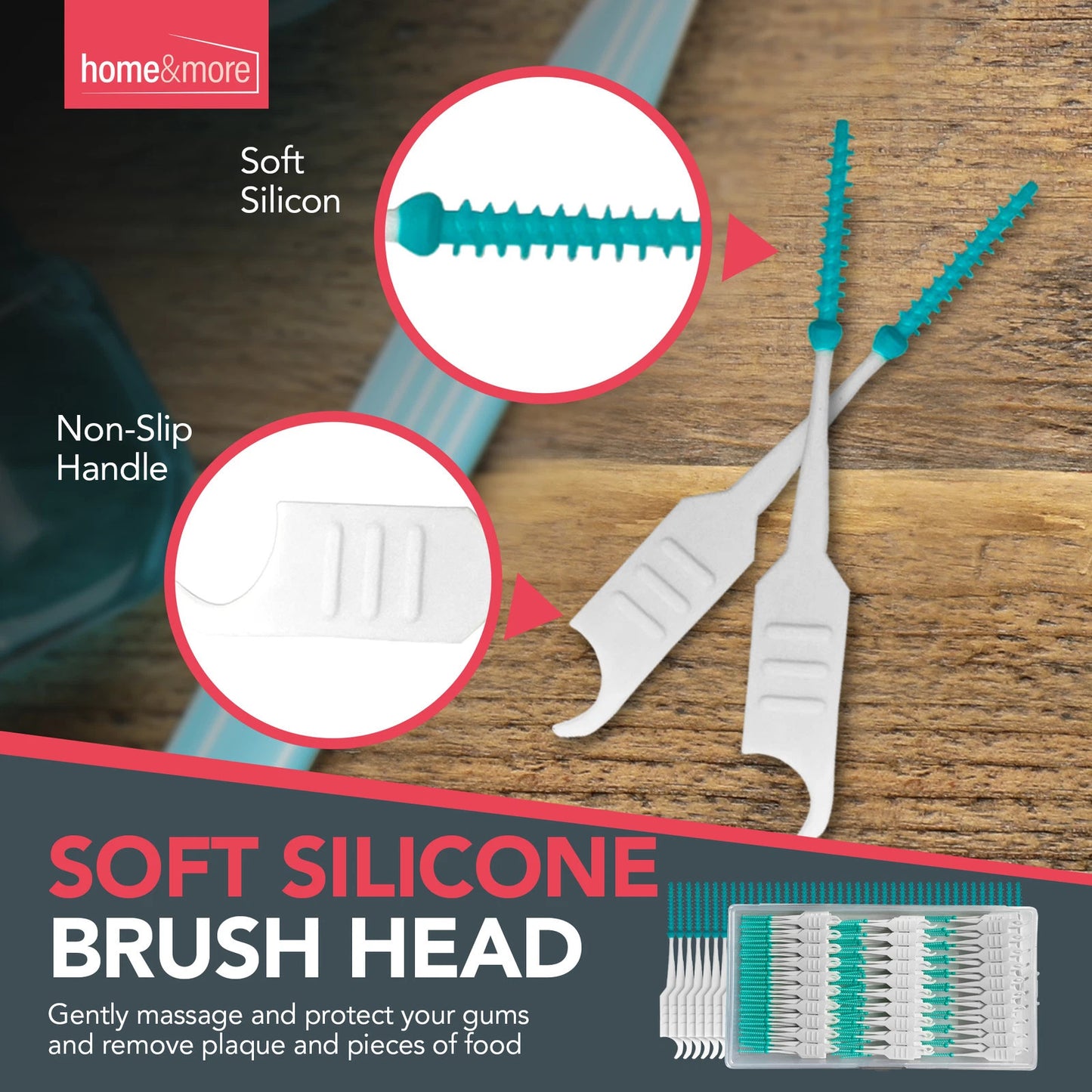 250 Interdental Sticks Dental Floss Teeth Tooth Toothpick Oral Care Clean Brush