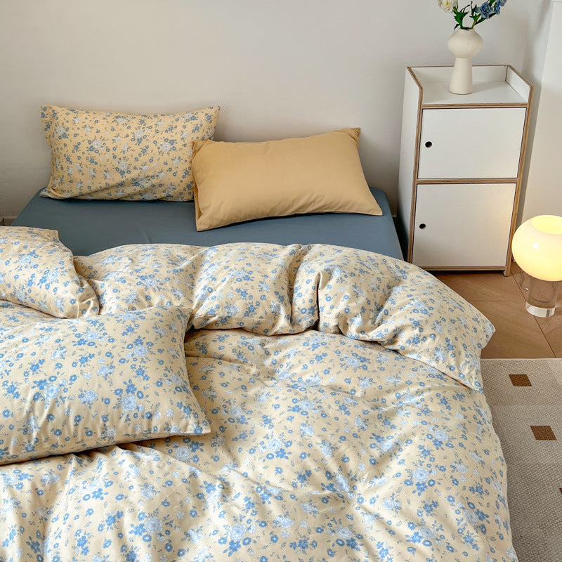 Three Or Four Piece Set Of Small Floral Bed