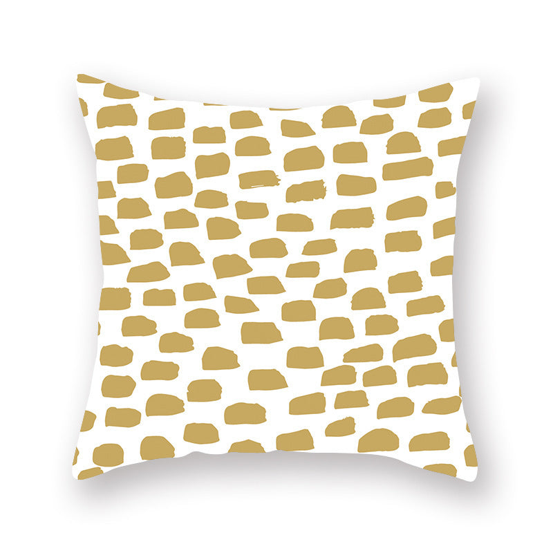 Golden Valentine's Day Peach Skin Pillowcase