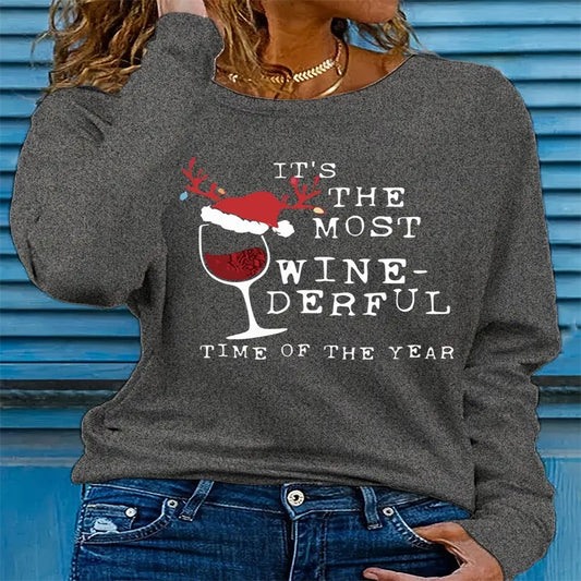 Women's Printed Hoodless Sweatshirt