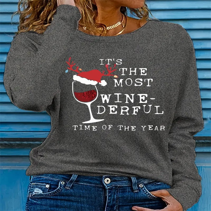 Women's Printed Hoodless Sweatshirt