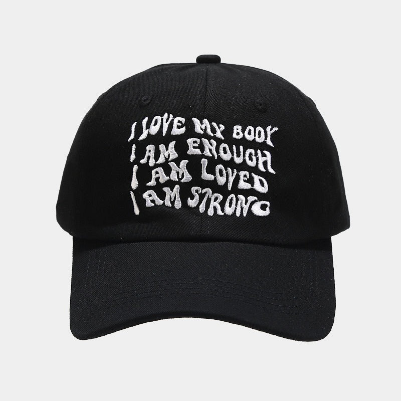 Fashion Baseball Cap For Women In Four Seasons Outdoor Casual Peaked Cap Face-looking Small Embroidered Letters Big Head Circumference Hat Men