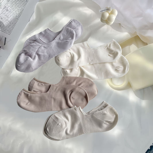 Protein Cool Feeling Tube Socks Thin And Soft Comfortable Socks For Women