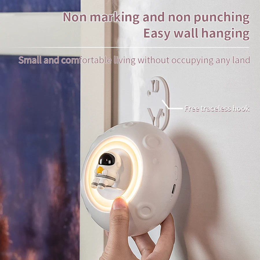 Astronaut Night Light Air Humidifier USB Rechargeable Mist Aromatherapy Water Diffuser With Led Light Astronaut Humidificador