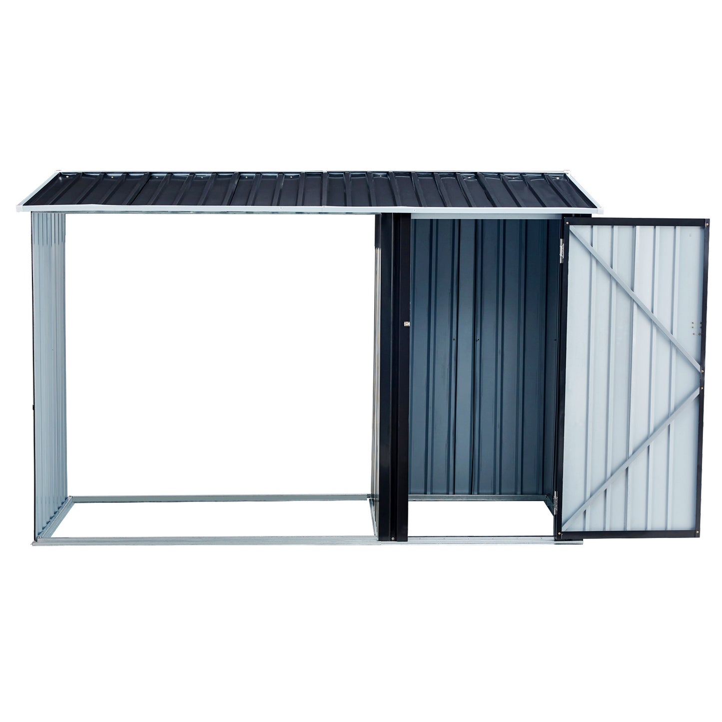 Metal Firewood Storage Shed