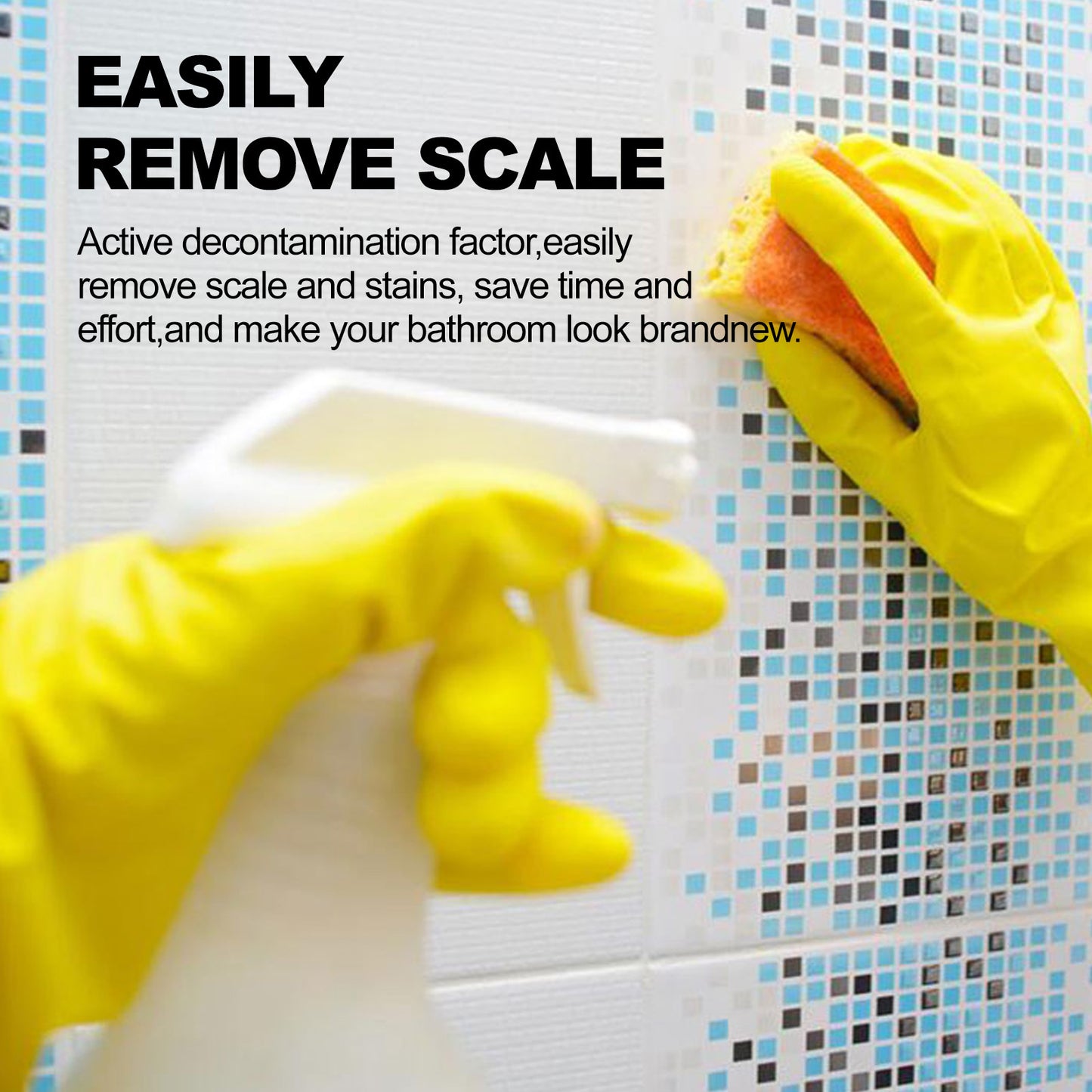 Jakehoe Bathroom Foam Cleaner Toilet, Toilet, Bathtub, Wash Basin, Tile Stain Remover, Descaling Cleaning Spray