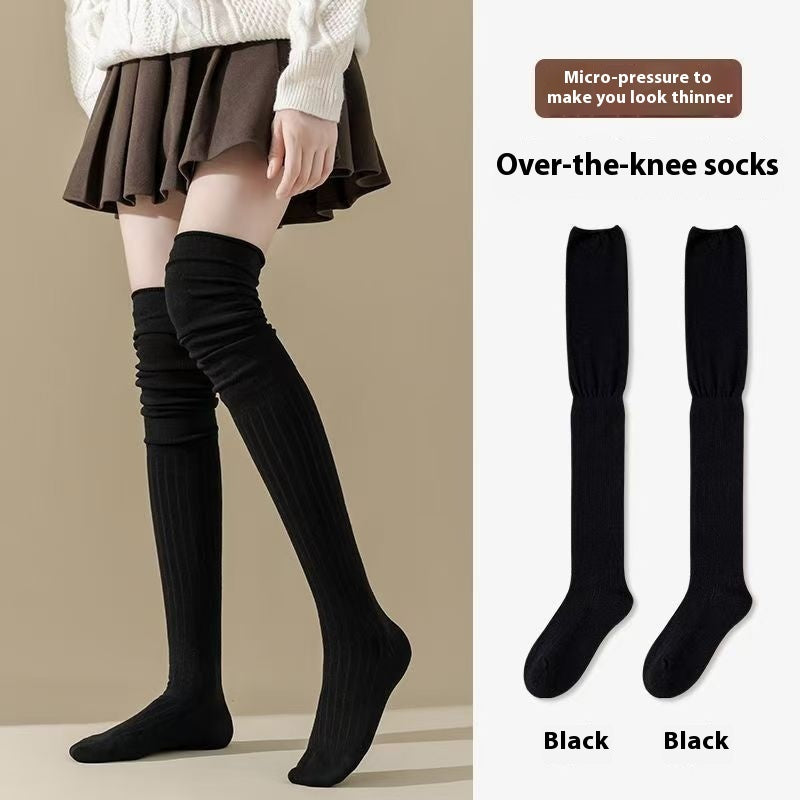 Maillard Long Tube Stitching Bunching Socks