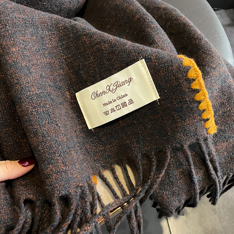 Double Sided Cashmere Thickened Student Neck