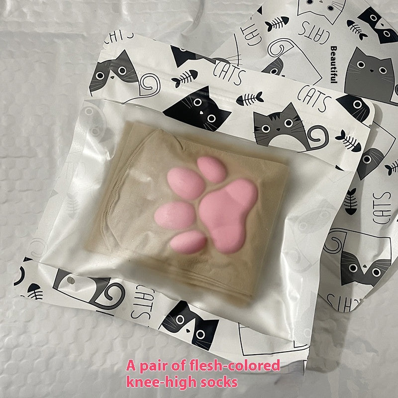 Silicone Meat Pad Cat's Paw Socks