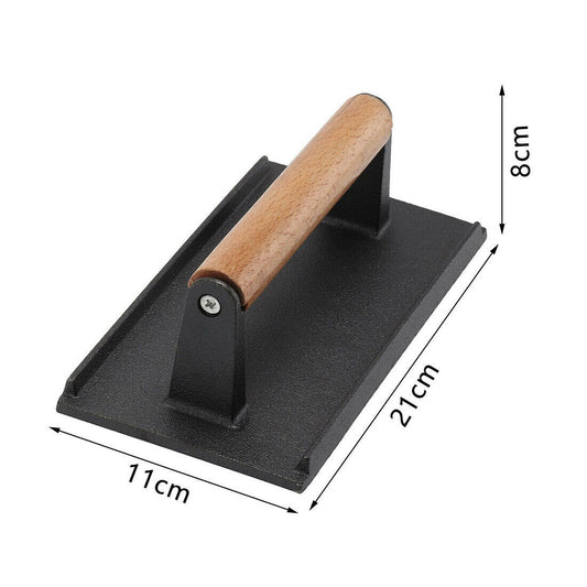 Cast Iron Steak Weight Heavy Duty Burger Press Bacon Press Grill Summer BBQ Gift