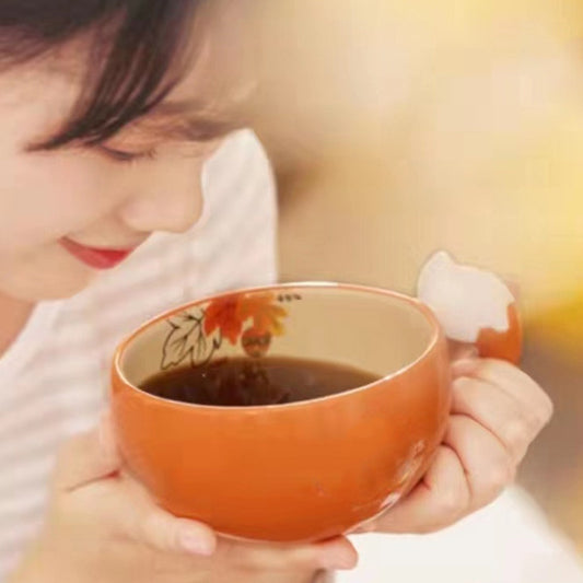 Autumn Forest Fox Shaped Cup And Plate Set Mug