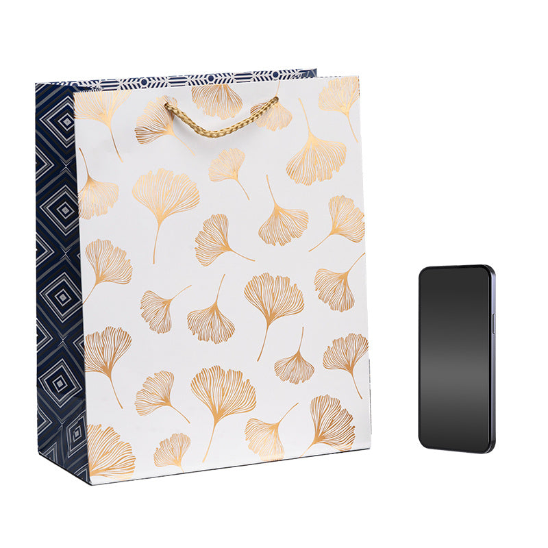 12 Pieces Of Exquisite Gift Bags, Bronzing Process And A Variety Of Pattern Designs, Suitable For Birthdays, Graduation Seasons, Gifts, Shopping And Other Occasions, Reusable