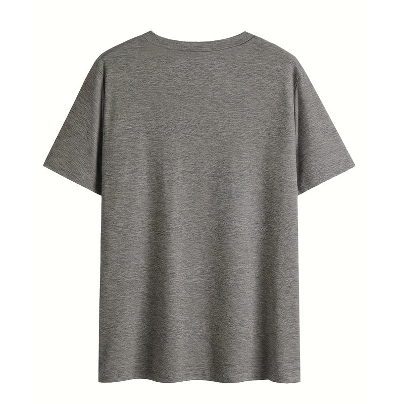 Women's V-Neck Baseball & 'REBEL' Print Tee - Edgy Summer Top