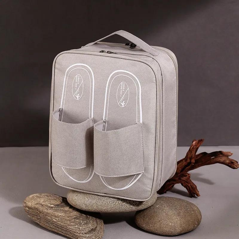 Wholesale Durable Portable Polyester Zipper Travel Shoe Storage Bag For Packaging