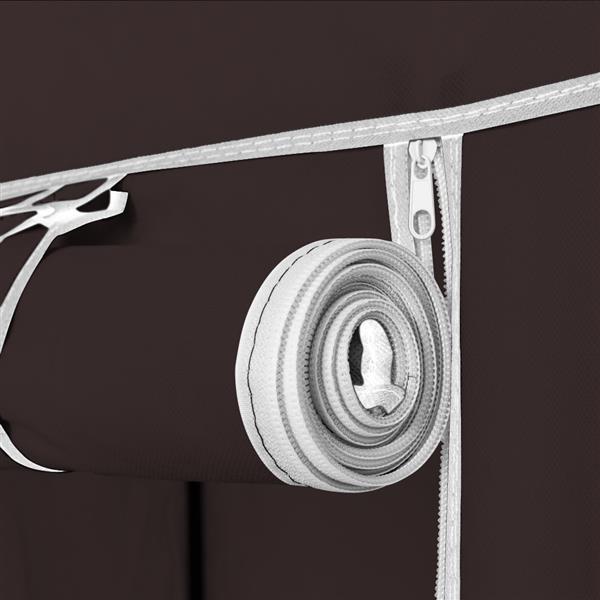 Non Woven Wardrobe With 5 Layers And 12 Compartments