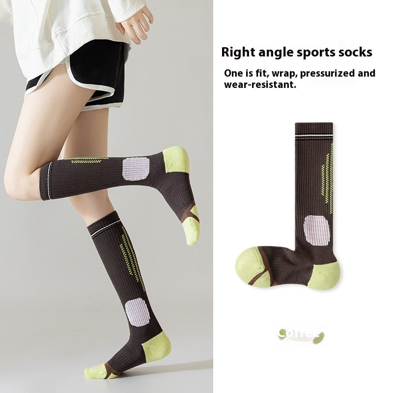 Professional Fitness Compression Stockings Women's Long Compression Running Basketball Socks