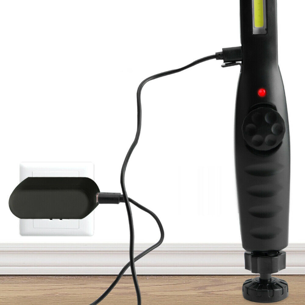 LED USB Rechargeable Work Light Magnetic Flashlight Flexible Cordless Torch Automotive Inspection Emergency Light 2 PACK