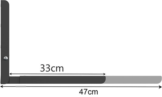 2X Microwave Oven Wall Mount Hanging Brackets Kitchen Rack Adjustable Stretch