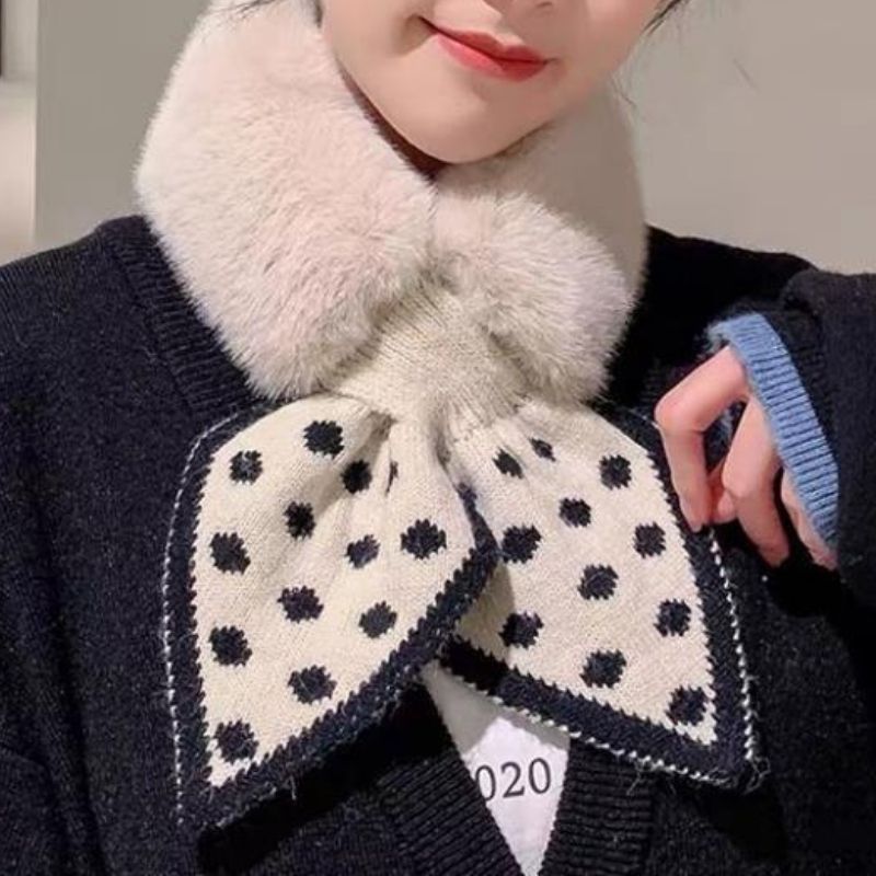 Thickened Upgraded Winter Pearl Like Plush Neck Guard Neckband