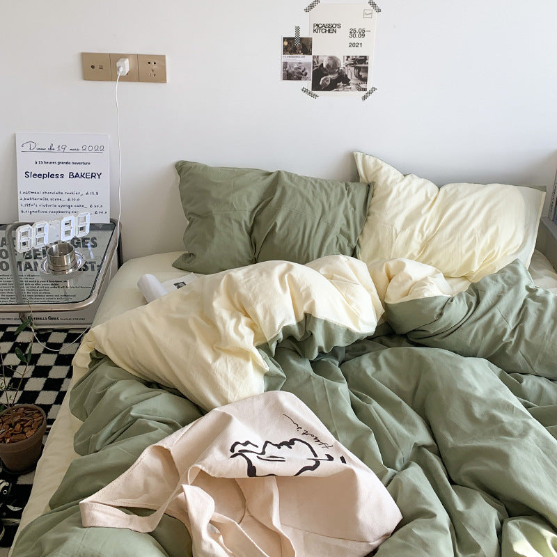 Bedding Printed Four Piece Water Wash