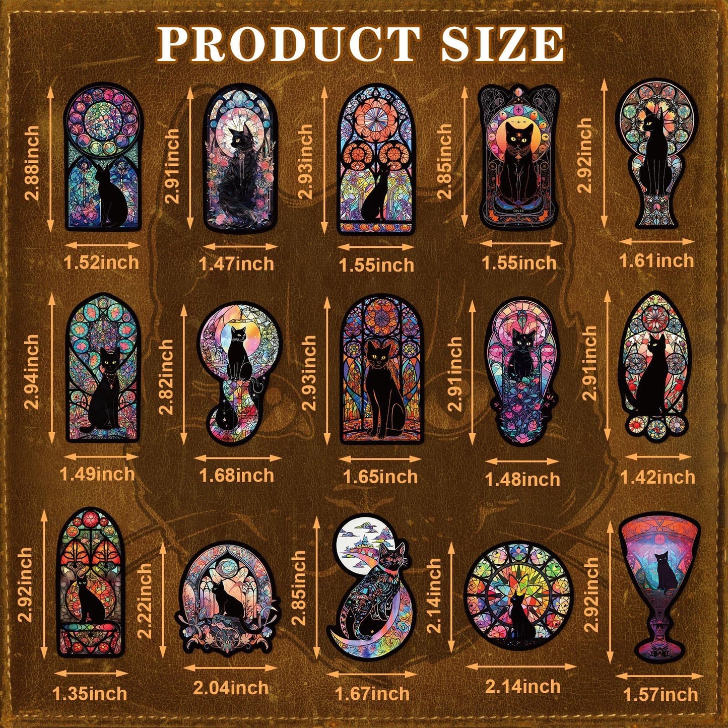 Gothic Black Cat Stickers, Graffiti Decals, Gothic Accessories, Scrapbook Stickers For Laptop, Skateboard, Water Bottle, Luggage, Phone, For Teens And Adults,Amazon Is Banned