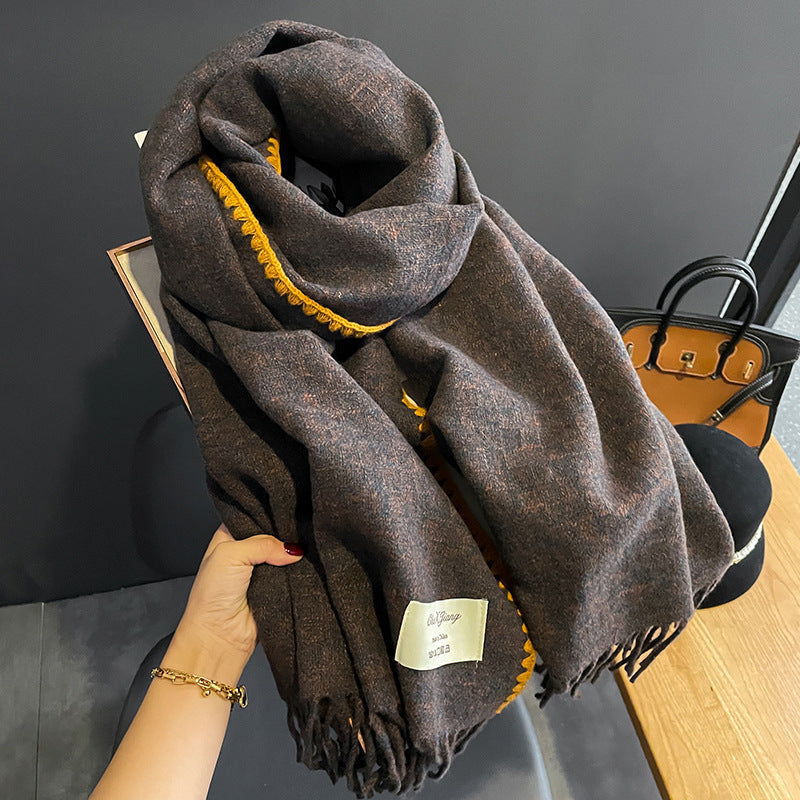 Double Sided Cashmere Thickened Student Neck