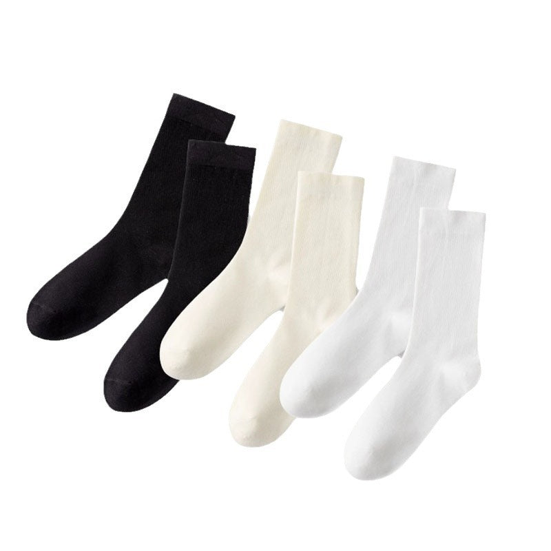 Women's Summer Thin Pure Cotton Mid-calf Length Socks Seamless Socks