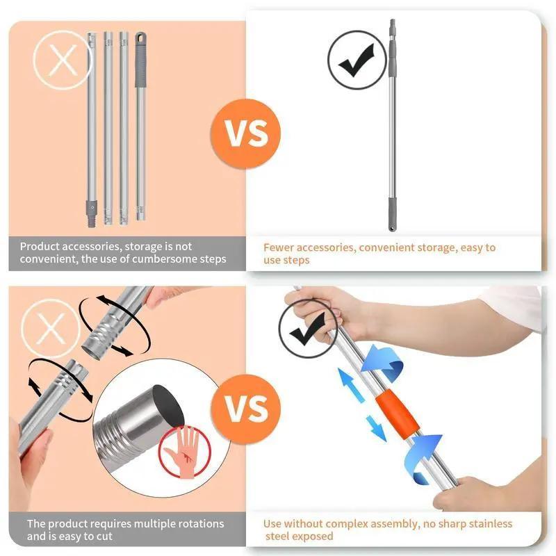 Discover The Ultimate Cleaning Tool, The Sunflower Mop, Adjustable Up To 175cm