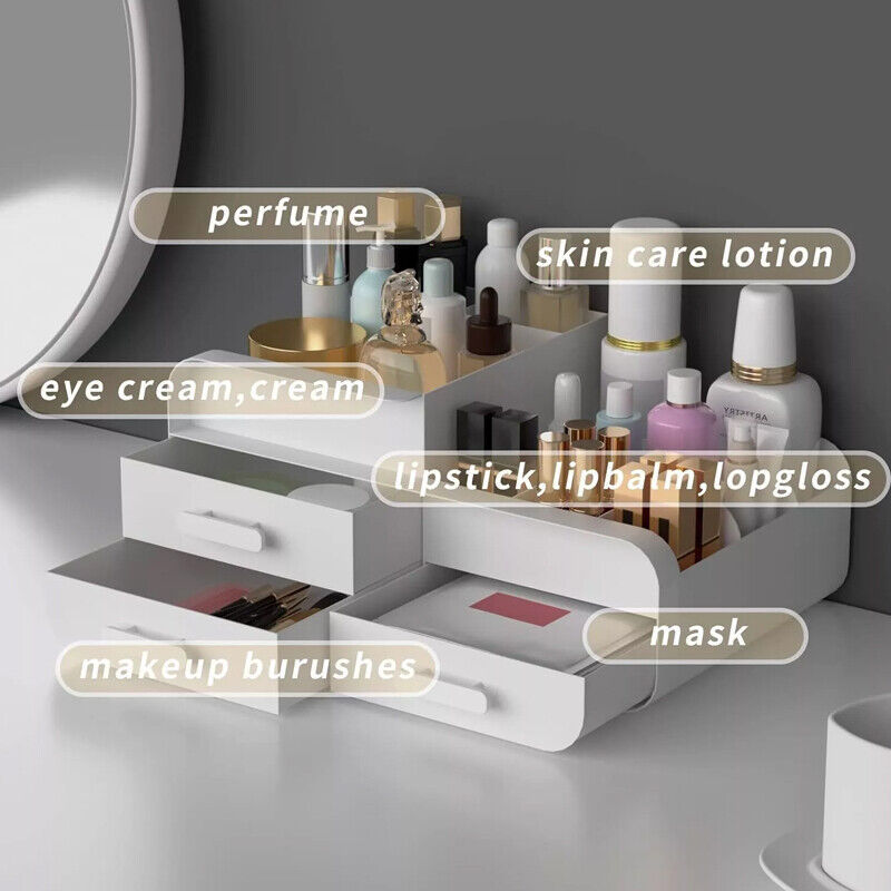 Makeup Cosmetic Dressing Table Large Make-Up Holder Tidy Storage Box