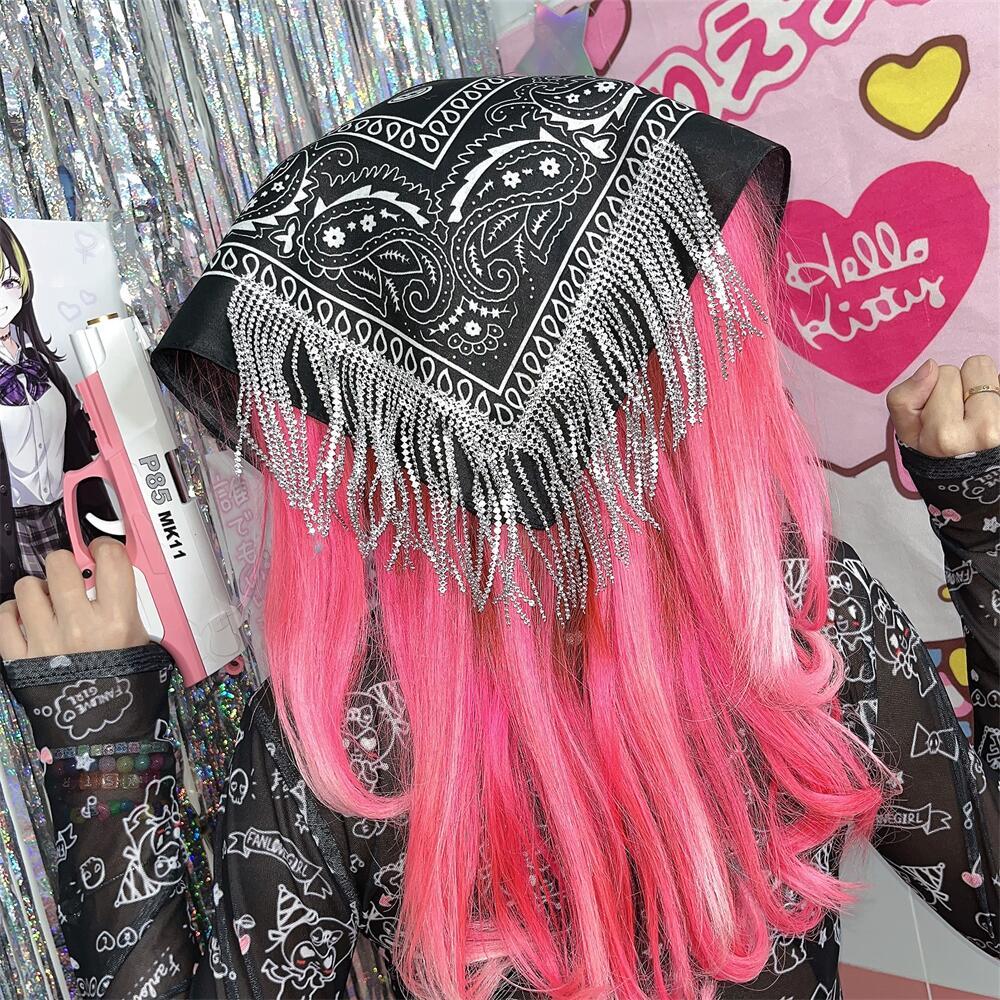 Women's Fashion Rhinestone Hair Band Scarf