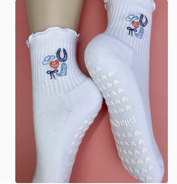 Thin Mid Tube Women's Professional Anti Slip Yoga Socks