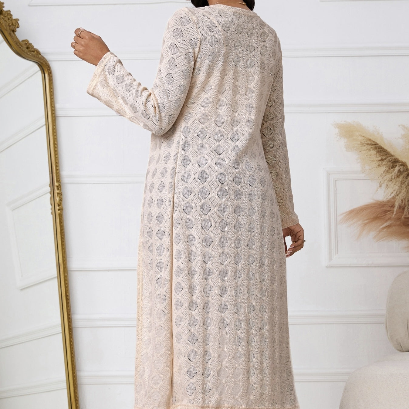 Women's Solid Color Lace Up Long Sleeved Shirt