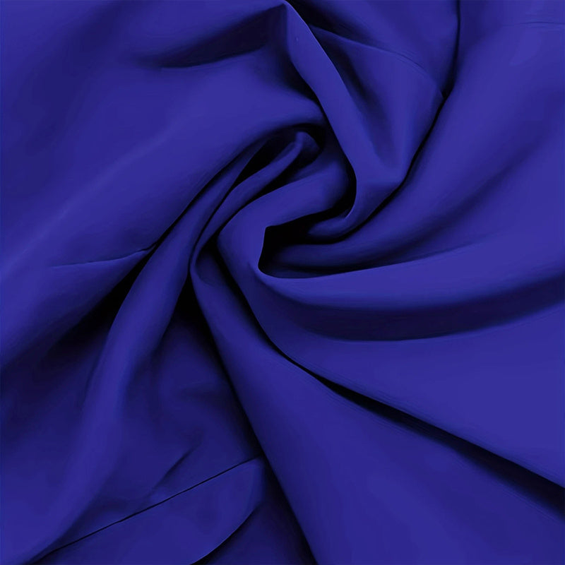 Women's Elegant V-Neck Cross-Wrap A-Line Dress With Belt & Ruffled Hem - Office & Casual Solid Dress For Spring&Summer