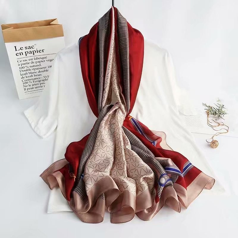 The New Korean Version Of The Silk Scarf Women All-match