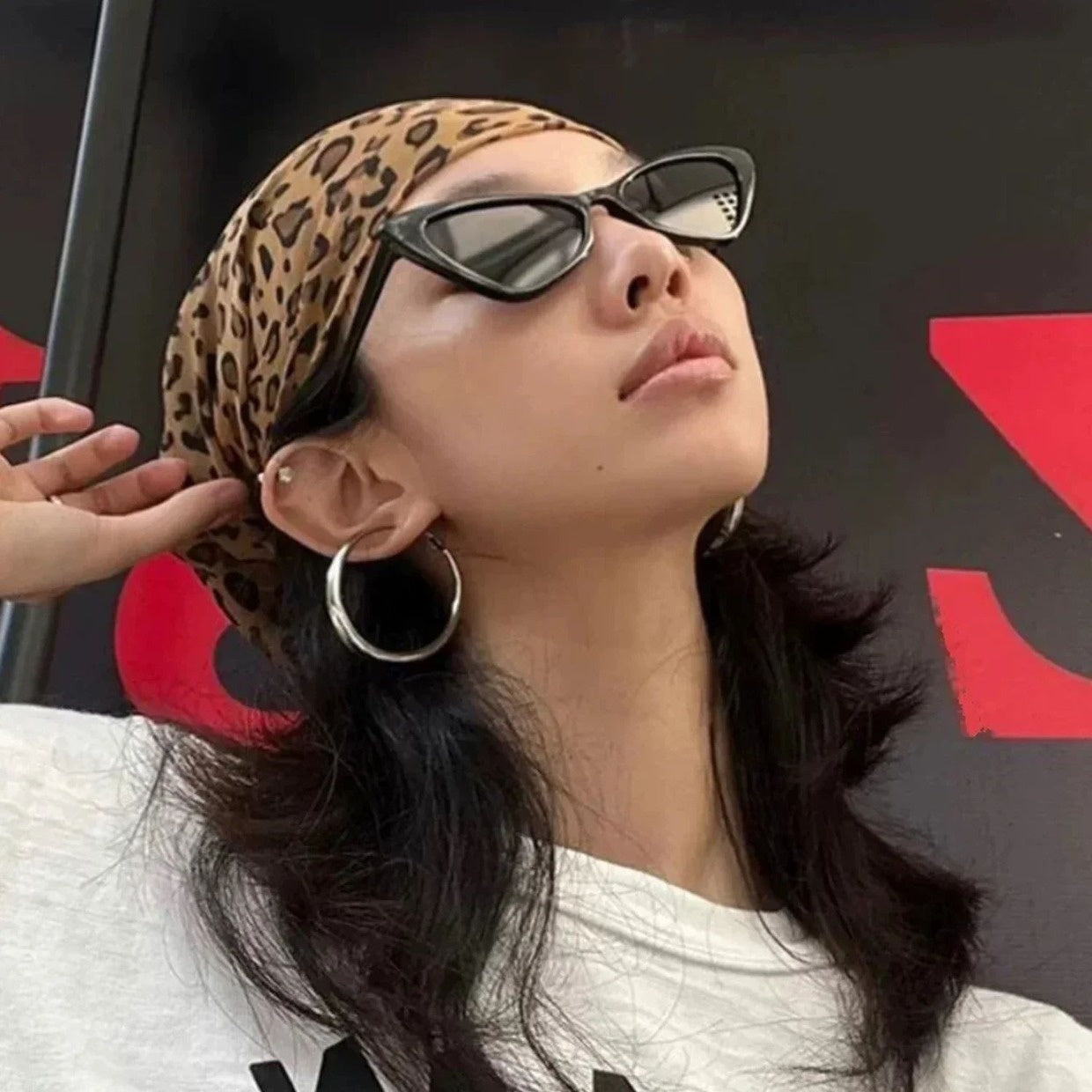 Retro Leopard Headscarf Women Girlhigh Quality Comfortablehe