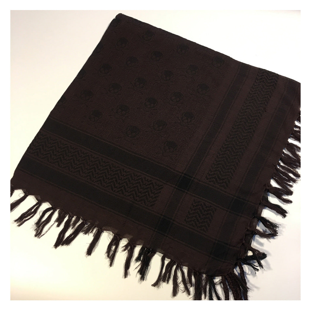 Square Tactical Ghost Head Scarf Outdoor Houndstooth