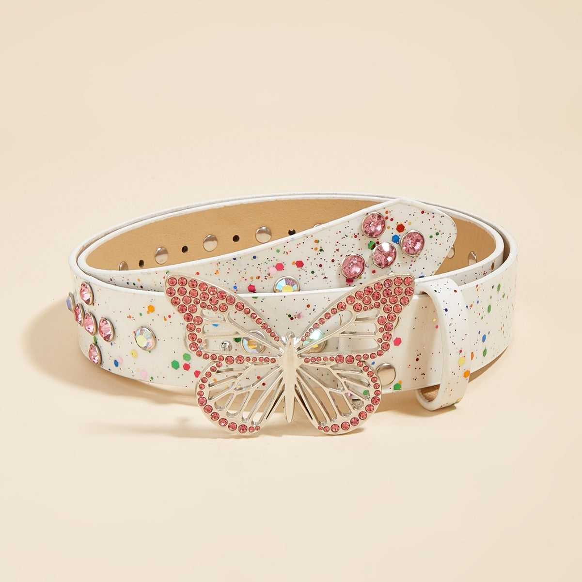 Female Versatile Layered Decorative Rhinestone Belt