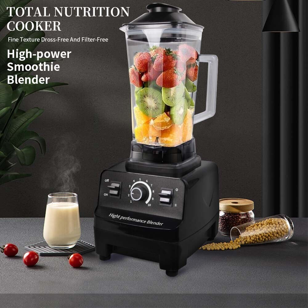 4500W Multifunctional Blender Food Processor Smoothie Juicer Ice Crusher 2 Jugs