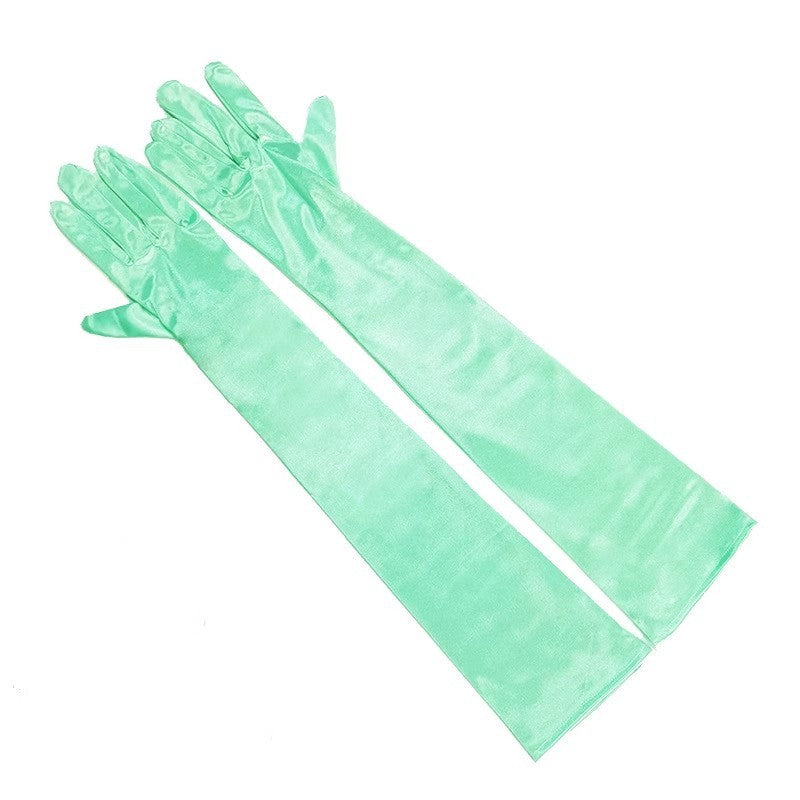 Fashion Satin Stretch Women's Halloween Gloves
