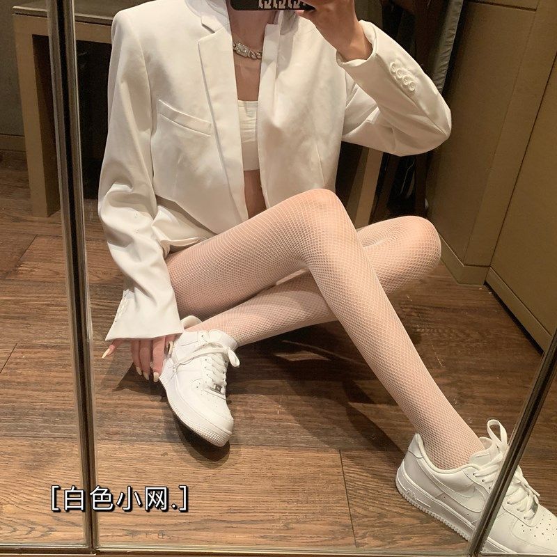 Black Silk Jk Polka Dot Superb Fleshcolor Pantynose