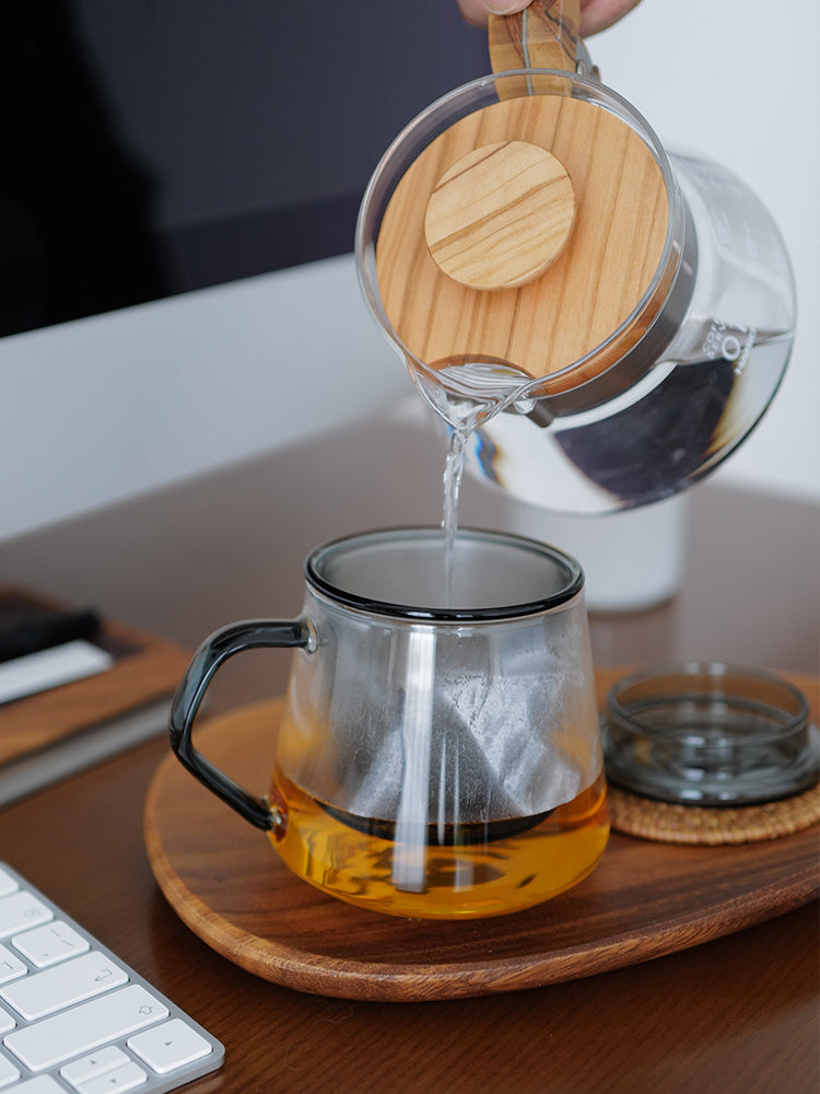 High Temperature Resistant Office Filter Tea Separation Glass