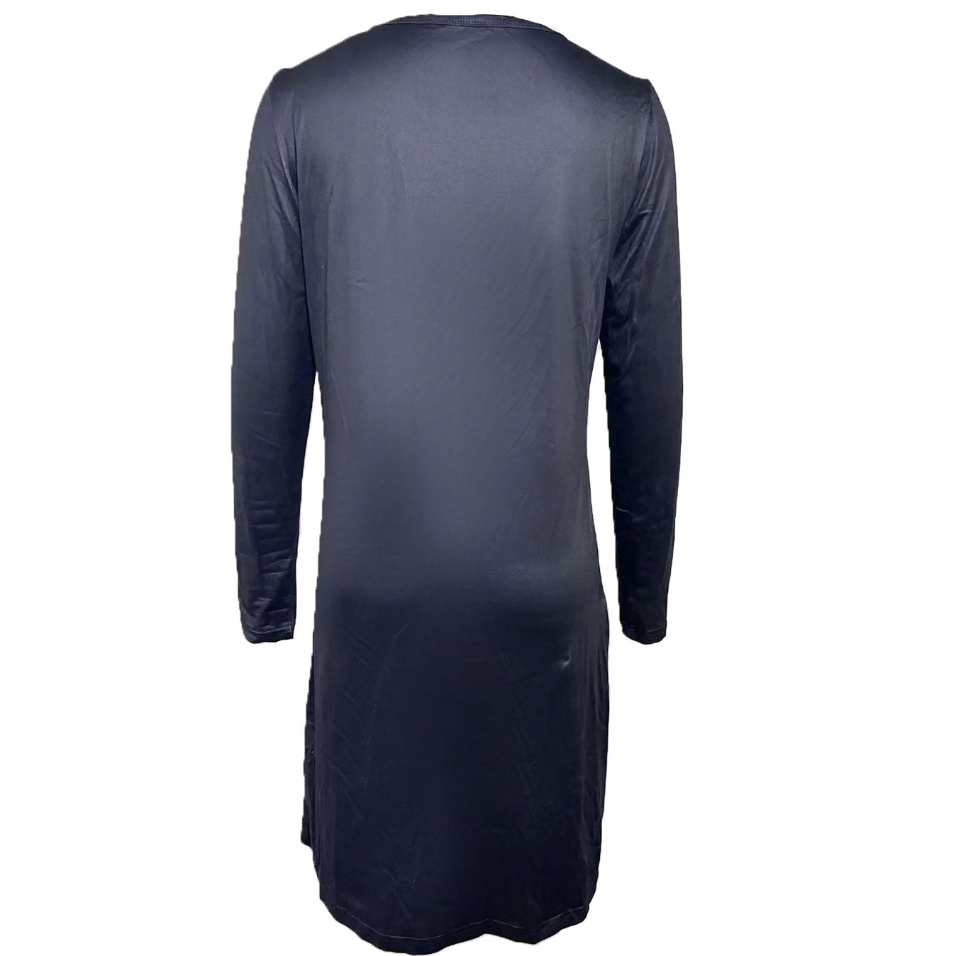 Ladies' Fashionable V-neck Loose Button Casual Dress